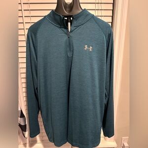 Under Armour Men's Teal Quarter-Zip Jacket